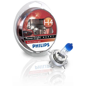Ampoules Philips Power2night H4 (La paire)