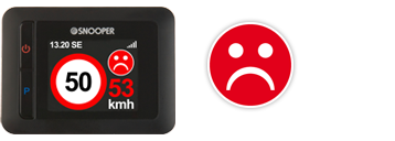 MySpeed : Grimace rouge : Conduite au dessus de la limite autoris�e