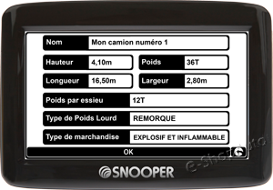 Menu du PL1000