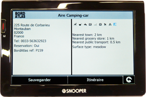 GPS CC7000 : GPS Camping car avec Tuner TV TNT Int�gr�