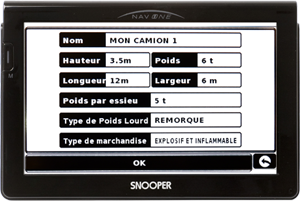 GPS CC7000 : GPS Camping car avec Tuner TV TNT Int�gr�