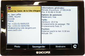 GPS CC7000 : GPS Camping car avec Tuner TV TNT Int�gr�