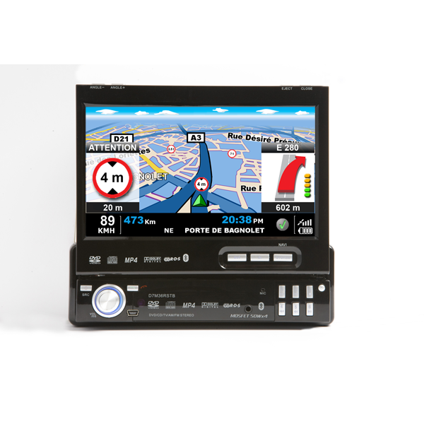 <strong><em>GPS CC7000i</em></strong> : GPS Camping Car + Autoradio + lecteur DVD