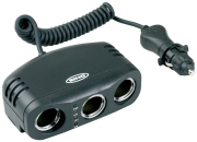 Multiprise filaire pour allume cigares triple