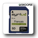 Carte SD France (Syrius)