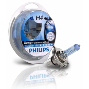 Ampoules Philips BLUEVISION ULTRA H4 (La paire)