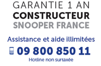 Garantie 1 ans constructeur snooper france